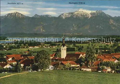 Rimsting Hochfelln Hochgern  Kat. Rimsting Chiemsee