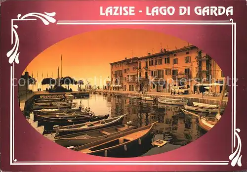 Lazise Lago di Garda Hafen Kat. Lazise