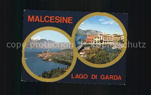 Malcesine Lago di Garda Hafen Kat. Malcesine