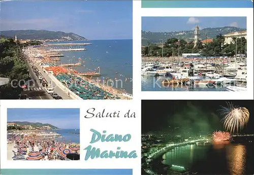 Diano Marina Strand Hafen Kat. Italien