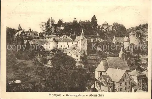 Monschau Montjoie Panorama Kat. Monschau