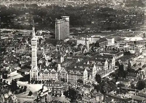 Lille Nord Hotel de Ville Le Beffroi La Cite administrative Vue aerienne Kat. Lille