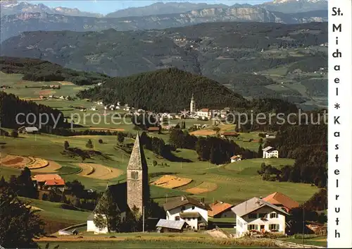 Kastelruth Suedtirol St Michael Panorama Kat. Salten Schlern