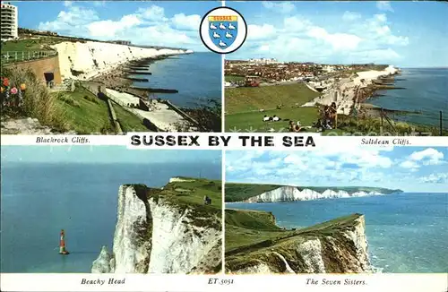 Sussex Blackrock Cliffs Saltdean Cliffs The Seven Sisters Beachy Head