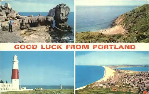 Weymouth Dorset Pulpit Rock Coast Beach Lighthouse Kat. Weymouth and Portland