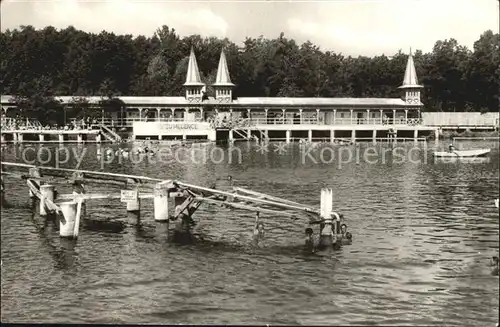 Hevizgyogyfuerdoe Strandreszlet Strand Badesteg Restaurant Kat. Ungarn