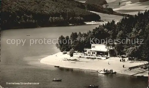 Helminghausen Strandterrasse am Diemelsee Fliegeraufnahme Kat. Marsberg