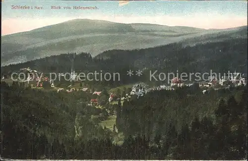 Schierke Harz Blick von Helenruh Kat. Schierke Brocken