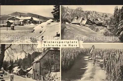 Schierke Harz Winter Sprungschanze Kat. Schierke Brocken