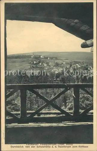 Finsterbergen Schutzhuette Kurhaus Kat. Finsterbergen Thueringer Wald