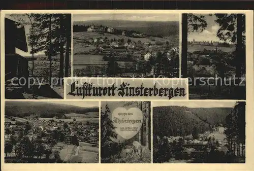 Finsterbergen Stadtansicht Kat. Finsterbergen Thueringer Wald