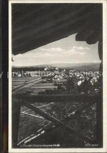 Finsterbergen Blick aus der Blockhuette Hoher Winkel Kat. Finsterbergen Thueringer Wald