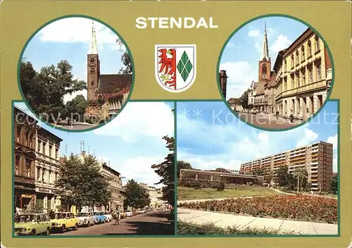 Stendal Dom Sankt Nikolai Jacobkirche Strasse der Freundschaft  Kat. Stendal