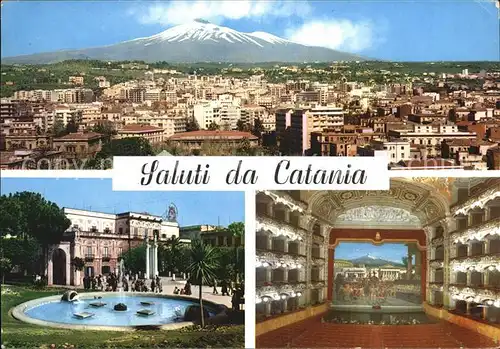 Catania Brunnen Theater Inneres  Kat. Catania
