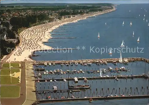 Groemitz Ostseebad Strand Fliegeraufnahme Kat. Groemitz