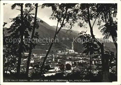 Clusone Alta Valle Seriana Monte Crosio  Kat. Bergamo