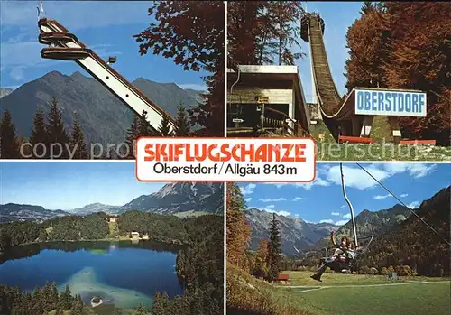 Oberstdorf Skiflugschanze Sesselbahn  Kat. Oberstdorf