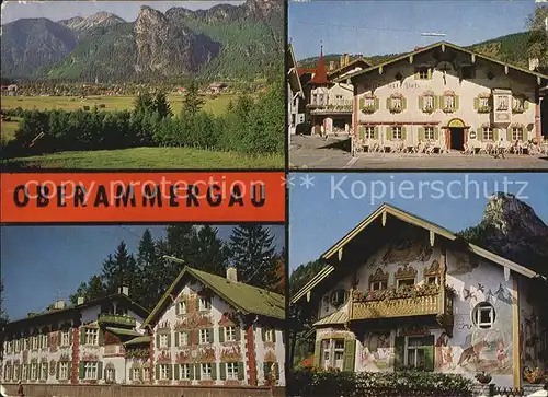 Oberammergau Dorfplatz Haensel  Gretelheim Rotkaeppchenhaus  Kat. Oberammergau