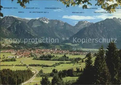 Oberstdorf Kratzer Trettachspitze Maerzle  Kat. Oberstdorf