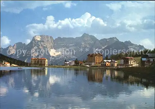 Lago di Misurina Panorama Dolomiten Kat. Italien