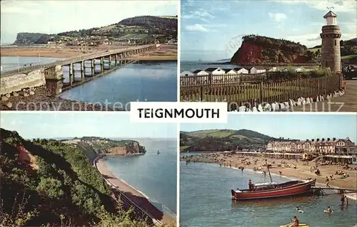 Teignmouth Teignbridge shaldon Bridge The Parson and Clerk Rocks The Ness The Beach Kat. Teignbridge