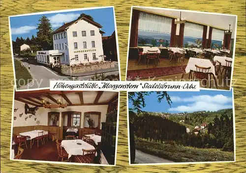 Siedelsbrunn Hoehengaststaette Morgenstern Gastraeume Panorama Kat. Wald Michelbach