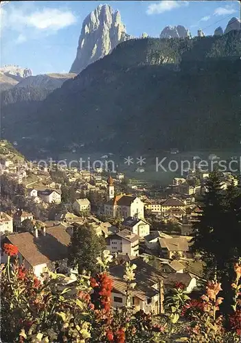 Ortisei Total mit Langkofelgruppe Kat. Italien