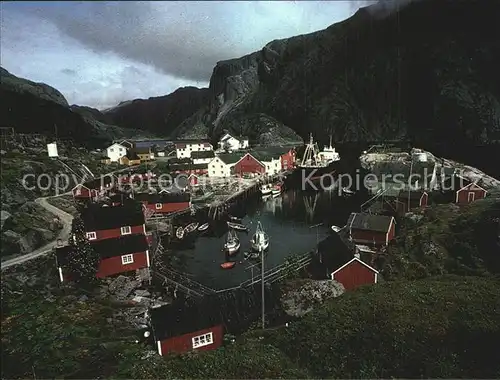 Norwegen Norge Nusfjord i Lofoten Kat. Norwegen