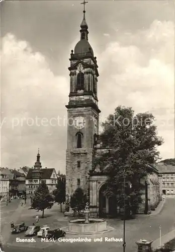 Eisenach Thueringen Markt Georgenkirche Rathaus Kat. Eisenach