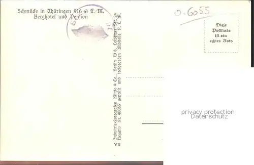 Schmuecke Berghotel Pension  Kat. Gehlberg