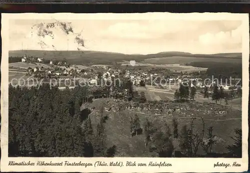 Finsterbergen Blick vom Hainfelsen Kat. Finsterbergen Thueringer Wald