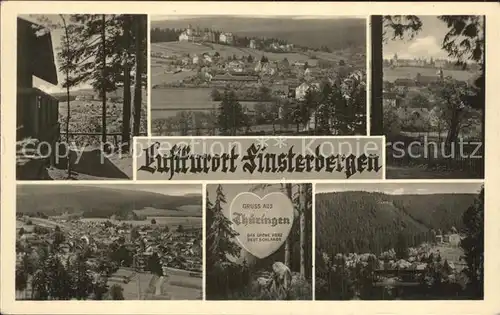 Finsterbergen Stadtansicht Kat. Finsterbergen Thueringer Wald