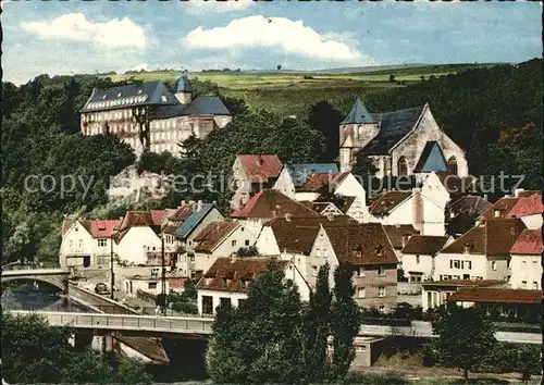 Schleiden Eifel Teilansicht Kirche Schloss Kat. Schleiden