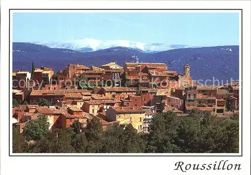Roussillon Vaucluse Panorama Berge Kat. Roussillon
