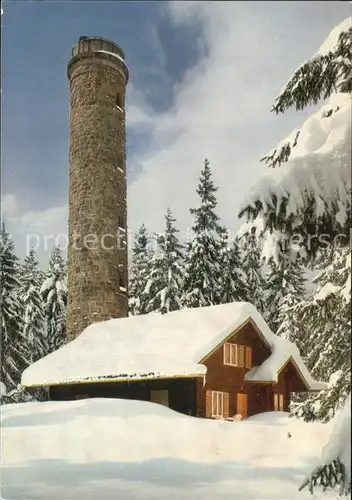 Furtwangen Rasthaus und Wanderheim Stoecklewand Turm Kat. Furtwangen im Schwarzwald