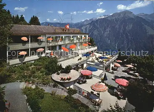 Braunwald GL Hotel Alpina Terrasse Kat. Braunwald