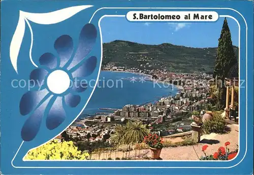 San Bartolomeo al Mare Panorama da levante con Diano Marina Kat. Imperia