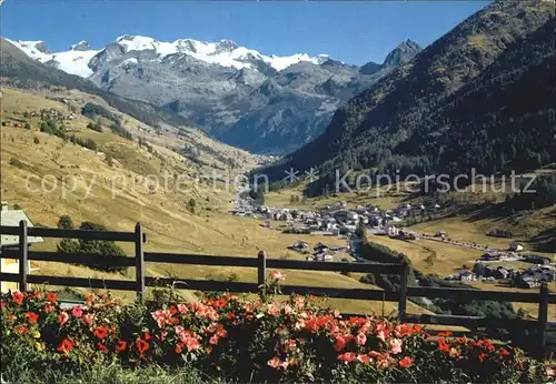 Aosta Ayas Perriax Panorama e catena del Monte Rosa Kat. Aosta