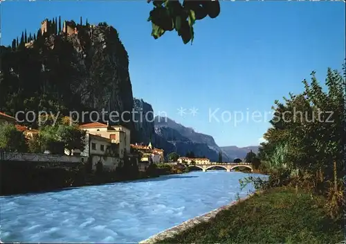 Arco Trentino Fiume Sarca e Castello Kat. Italien