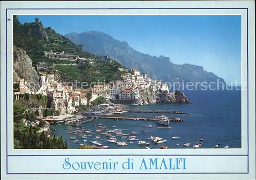 Amalfi Hafen Panorama Kat. Amalfi