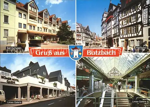 Butzbach Bahnhofsplatz Marktplatz Limes Galerie  Kat. Butzbach