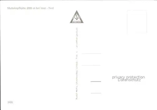 Imst Tirol Muttekopfhuette Kat. Imst