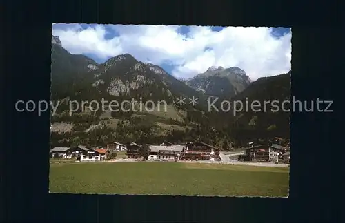 Maurach Tirol Panorama mit Rofan Kat. Eben am Achensee