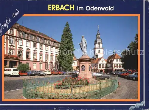 Erbach Odenwald Marktplatz Schloss Ev Stadkirche Rathaus Kat. Erbach