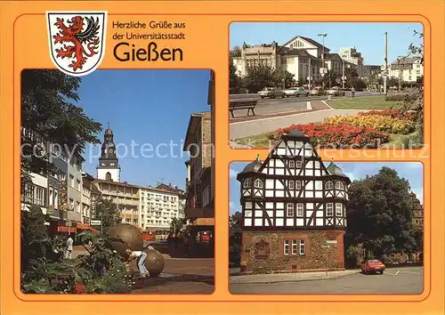 Giessen Lahn Teilansichten Fachwerkhaus Kat. Giessen