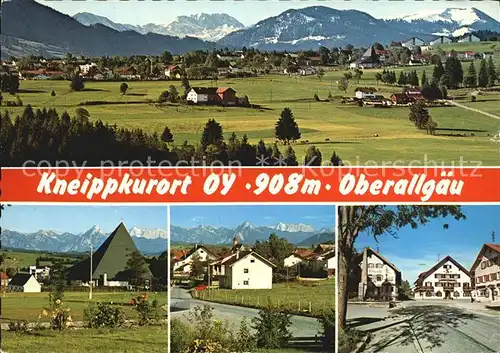 Oy Gesamtansicht Kneippkurort Alpenpanorama Ortsmotive Kat. Oy Mittelberg