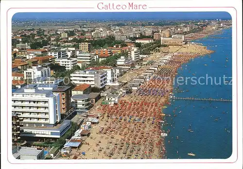 Gatteo A Mare Villamarina Spiaggia e alberghi veduta aerea Kat. Italien