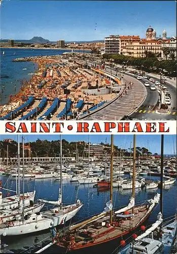 Saint Raphael Var Plage Nouveau Port Strand Yachthafen Kat. Saint Raphael