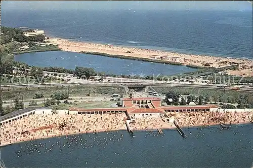 Eforie Nord Bai reci Kalte Baeder Strand Fliegeraufnahme Kat. Rumaenien