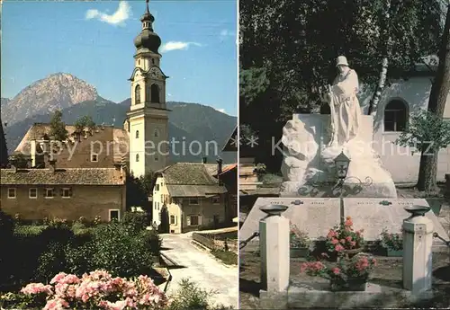 Toblach Suedtirol Kirche Berge Kriegerdenkmal Kat. Dobbiaco
